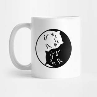 Yin Yang Cats Mug